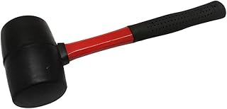 PROLINEMAX 16 Oz Rubber Mallet Hammer Fiberglass Grip Handle 11-1/2' Long