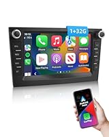 ESSGOO 1+32G Drahtloses Autoradio und Android Auto Bluetooth CarPlay Für Vauxhall Opel Corsa C/D Zafira B Astra G/H Meriva Combo Signum mit 7 Zoll Touchscreen FM RDS GPS WiFi Silber