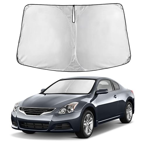 Image of Autovir Windshield Sun Shade Fit for 2007-2010 2011 2012 Nissan Altima Sunshade, Front Car Window Shades Sun Visor, Blocks UV Rays & Heat, Car Accessories