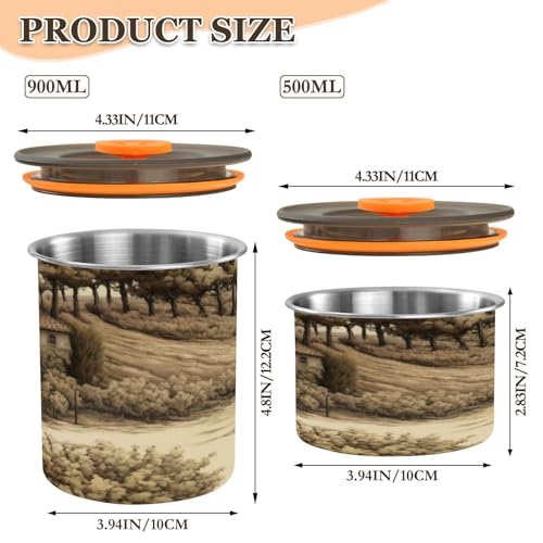 Blueangle Contenedor de Café Hermético de Acero Inoxidable 17oz miniatura 2