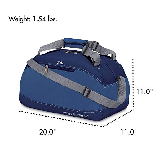 High Sierra Pack-N-Go Duffel Bag, 20-Inch, Pacific/Blue Velvet