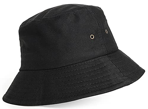 Youth-Bucket-Hat For Big Boys Girls 5-16Yrs,Kids Summer Solid-Cotton Sun-Beach-Hat Fisherman-Cap For Teens (Size 21-22") #TOP7