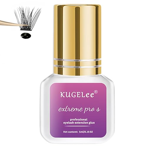 1 pegamento para pestañas permanente, pegamento para pestañas de 7 días, para extensiones de pestañas para extensiones de pestañas permanentes, pestañas sensibles (5 ml)