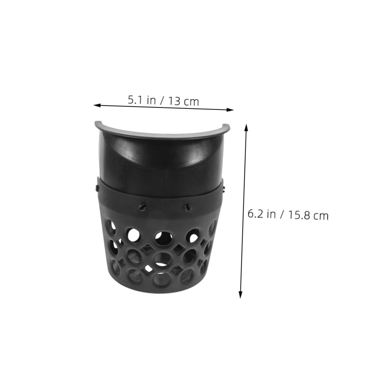 ORFOFE 4 Tasche per Tavolo da Biliardo Nere in Plastica, Montaggio Facile, Caduta Morbida delle Palle per Allenamento e Gara