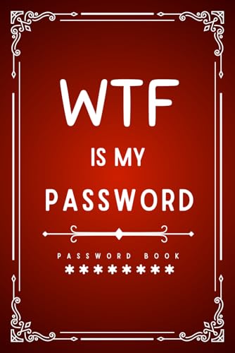 White Elephant Gifts for Adults: Password Book with Alphabetical Tabs - Personal Organizer for Usernames, Logins and Web Addresses - Funny Stocking Stuffers for Men and Women