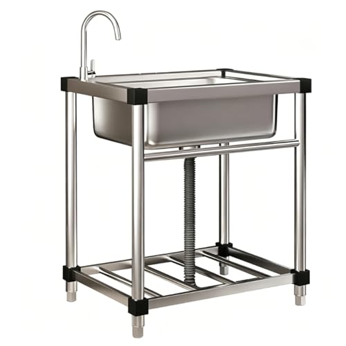 Freestanding Stainless Steel Sink With Stand
