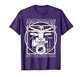 Da Vinci Vitruvian Man Drummer Drum Player T-Shirt