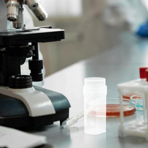 Tinción de laboratorio de alta transparencia con frascos herméticos y soporte quíntuple 6