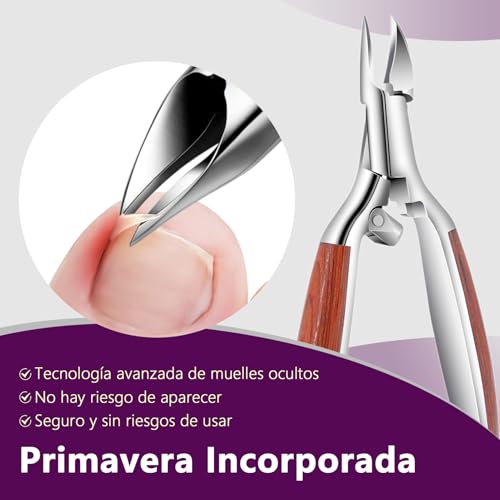 Precisión Alicates Cortaúñas de Para Uñas Gruesas o Incrustadas, Asa Extendida (01) - imagen 5