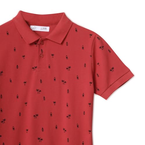Image of Alan Jones Clothing Boy's Cotton Regular Fit Polo T-Shirt