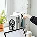 HappyHapi Book Ends, Metal Bookends for Shelves, Modern Tree Book Ends Decorative, Heavy Duty Book Holders Book Stoppers for Home Office Decor, 6.9