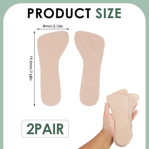 2 pares plantillas para tacones de piel de cerdo miniatura 2