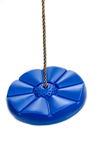 Summersdream Disk Seat Swing Daisy Disc Monkey Swing Rope Tree Swing (Blue) #TOP1