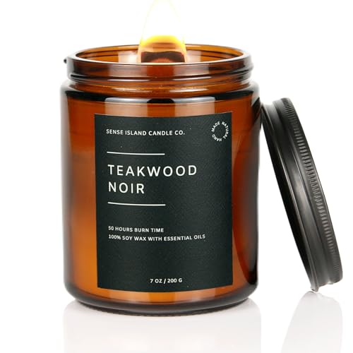 Teakwood Noir Wood Wick
