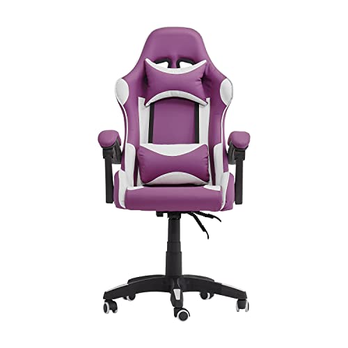 CorLiving Ravagers Gaming Chair (Purple/White)