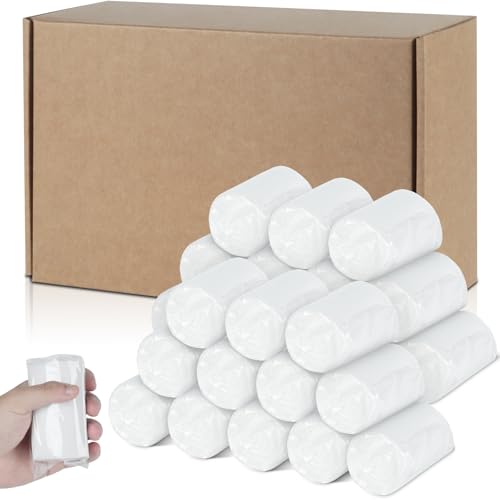 24 Packs Packable Camp Toilet Tissue Soft Travel Toilet Paper - Coreless Travel Size Toilet Paper for Camping Hiking Outdoors
