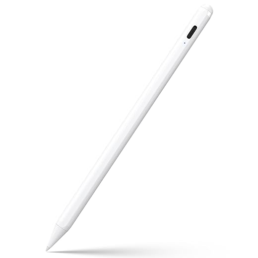Stylus Pen for iPad 9th&10th Generation-2X Fast Charge Active Pencil Compatible with 2018-2023 Apple iPad Pro11&12.9 inch, iPad Air 3/4/5,iPad 6-10,iPad Mini 5/6 Gen-White