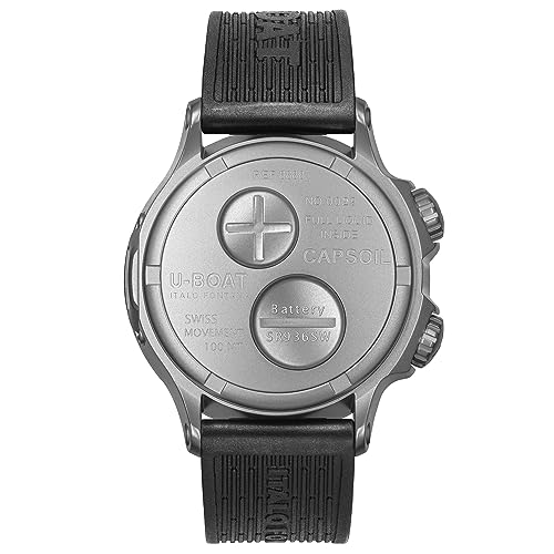 U-Boat Capsoil Doppiotempo Mens Analog Swiss Quartz Watch With Silicone Bracelet 8888 #TOP1