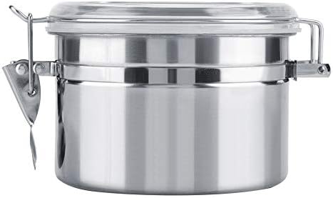 Coffee Canister Airtight - Stainless Steel Coffee Container Vacuum Sealed Storage Jar for Coffee Sugar Tea Bean(4 Sizes) (S)