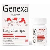 Genexa Leg Cramps - 100 Chewable Tablets - Leg Cramp Relief Medicine - Certified Vegan, Organic, Gluten Free & Non-GMO - Homeopathic Remedies