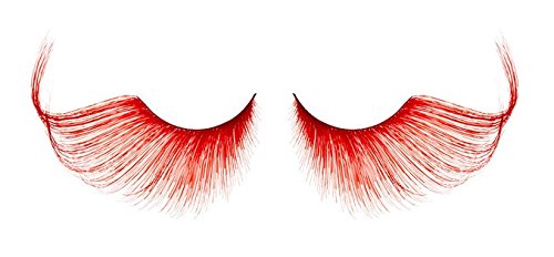 Red False Synthetic Eyelashes W411 Dance Halloween Costume