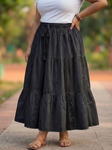 Angoori Fashion black rayon skirt – image 3