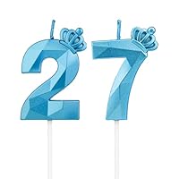 Yiran 11e verjaardag kaarsen, nummer 11, blauwe verjaardagskaars, gelukkige kaars, taarttopper decor voor jongens en mannen feestjes, bruiloftsverjaardag