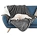 Waterproof Pet Blanket Collection– Reversible Throw Protects Couch, Car, Bed from Spills, Stains, or Fur – Dog and Cat Blankets by PETMAKER Dark Gray Large