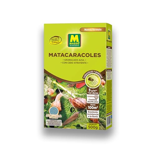 Cebo Granulado Matacaracoles para Eliminar Caracoles y Babosas de 500 G ECOLÓGICO para 100 m2 | Excelente Resistencia a la Lluvia | Granulado Azul con Cebo Atrayente | Nexum Market
