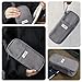 TOPBIDAI Large Pencil Case Pouch for Boy Men Kids Adults, Big Capacity Canvas Pencil Bag, Office College School Multi Compartment Zipper Stationery Pen Bag (Grey)