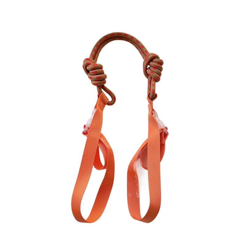 エコバッグ用 パラコード ストラップ 単体 刺繍 ショッピングバッグ ショルダーストラップ お買い物バッグ ショルダーストラップ 長さ調節可能 エコ弁当バッグショルダーストラップ ストラップのみ (Orange)