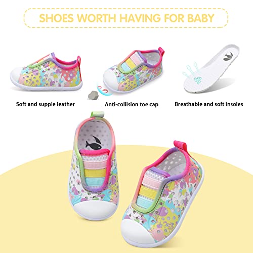 Baby Girls Water Shoes Quick Dry Barefoot Sports Aqua Socks Swim Beach Pool Yoga Exercise Shoes 12-18 Months Infant #TOP2