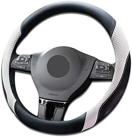 Amazon Catya ハスラー 対応 ハンドルカバー ステアリングジャケット マイクロファイバー 37cm 滑り止め 握りやすい 人間工学デザイン 内装アクセサリー カスタム パーツ ブラック ホワイト 1p Hs006 ハンドルカバー 車 バイク