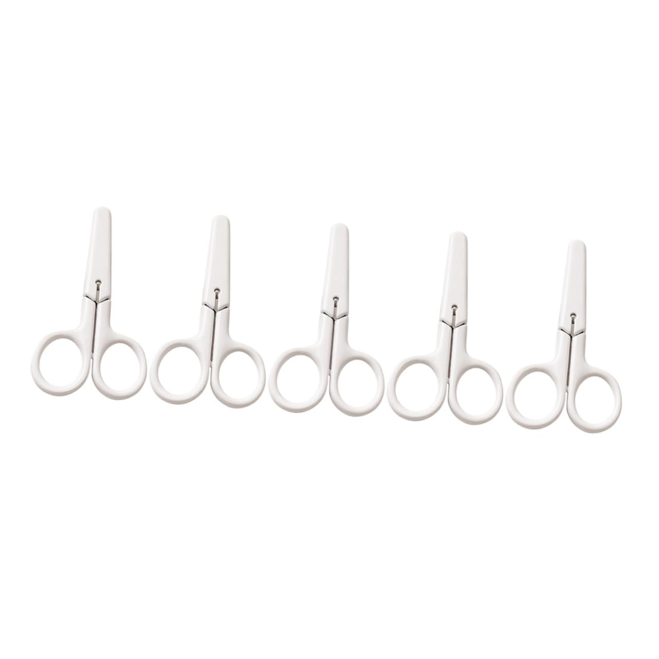 jojofuny 4 Set Forbici Di Sicurezza Forbici Artistiche Multifunzione Forbici Di Carta Accessorio Per Forbici Artigianali Multifunzione Bianca Plastica 5 Pezzi * 4