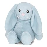 Bearington Snuggle Bunny Blue Plush Bunny Rabbit Stuffed Animal, 13.5 Inch
