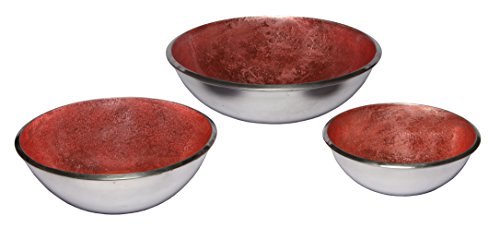 Melange Home Decor Classic Collection, Set of 3 Round Bowls- 7.75