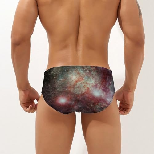 Universe Galaxy Spaces Mens Swim Briefs Quick Dry Swimming Trunks Training Swimsuit Low Rise Swimwear2