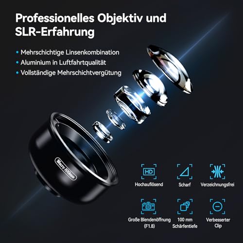 Handy-Mikroskop Apexel für Smartphones: Professionelles Makro-Objektiv