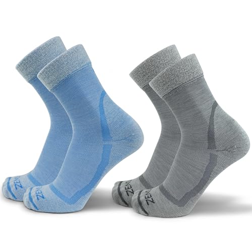 Image of Zensah Calming Sleep Socks - Warm, Soft, Fuzzy, Wool, Thermal, Slipper Sock for Women