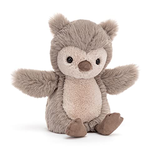 Image of Jellycat Willow Owl Stuffed Animal, 8 inches - Bird Plush Toy - Classic Children's Gift