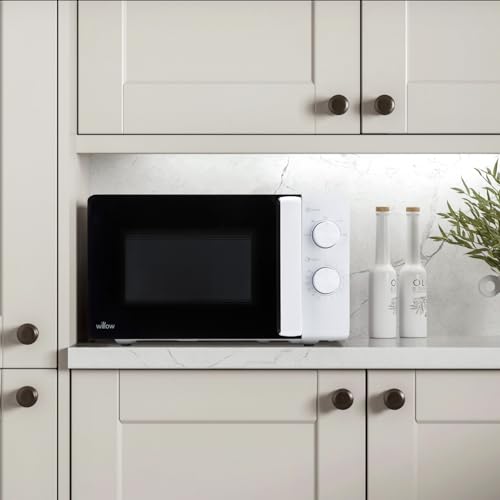 Willow WM20MW 20L 800W Manual Solo Microwave Oven – Compact Countertop Microwave with 5 Power Levels & Defrost Function – White - Image 3