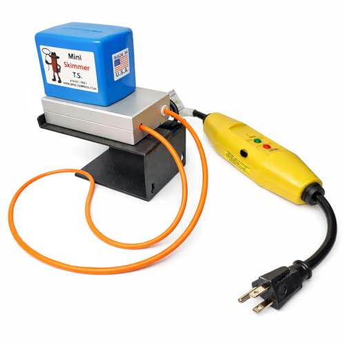 Mini-Skimmer T.S. Industrial Oil Skimmer for CNC Machines & Sump Tanks – Compact Tramp Oil Remover, Polyurethane Tube, Machine Shop Coolant Skimmer, Made in USA (10 RPM Motor, 12