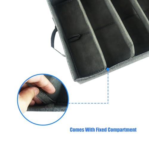 Caja de almacenamiento con separadores extraíbles y diseño apilable 7