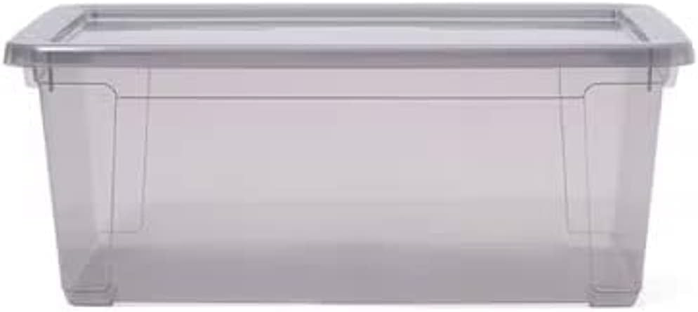 DEA HomeEasy Box Container, 5 Liter Capacity, Warm Grey