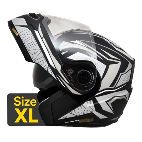 Image of HEADFOX N2F Air 7 Metro: Smart Bluetooth Helmet for Man & Women with Features for Easy Calls, Music, GPS, Waterproof, Voice Assistant, Dual Visior, 31 Flashlight Modes.