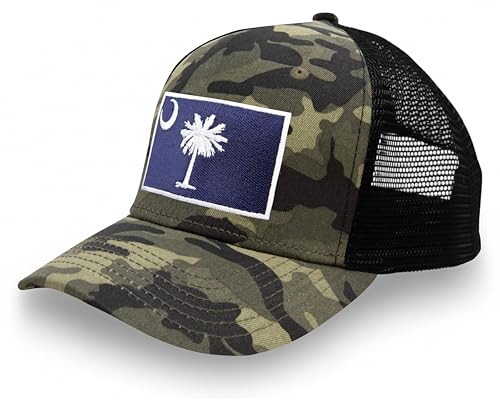 Image of International Tie State Hat for Men and Women, Adjustable Snapback Trucker Baseball Cap with Embroidered Patch