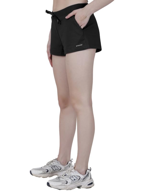 Image of Women Relax Fit Lounge Shorts PC Looper Fabric