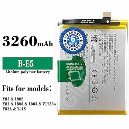 Image of Original B-E5 Battery for Vivo Y81 /Y83 / 1802 /1808 / V1732A / Y83A / Y81S Battery with 6 Month warrenty** (BB166)