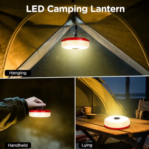 Image of OGERY Camping String Lights 4 in 1, 32.8FT Quick Storage 8 Modes Protable
