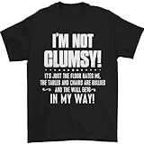 Photo Gallery im not clumsy funny slogan joke beer t-shirt da uomo 100% cotone, nero , xl Photo Gallery im not clumsy funny slogan joke beer t-shirt da uomo 100% cotone, nero , xl
